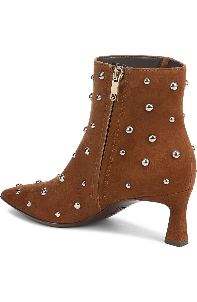 Naturalizer Deesha Stud Bootie, Alternate, color, Dark Chestnut Brown