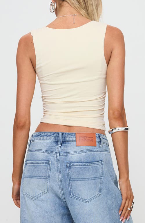 Princess Polly Back In Time Mixed Media Crop Tank