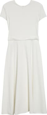 Emporio Armani Punto Milano Fit & Flare Midi Dress
