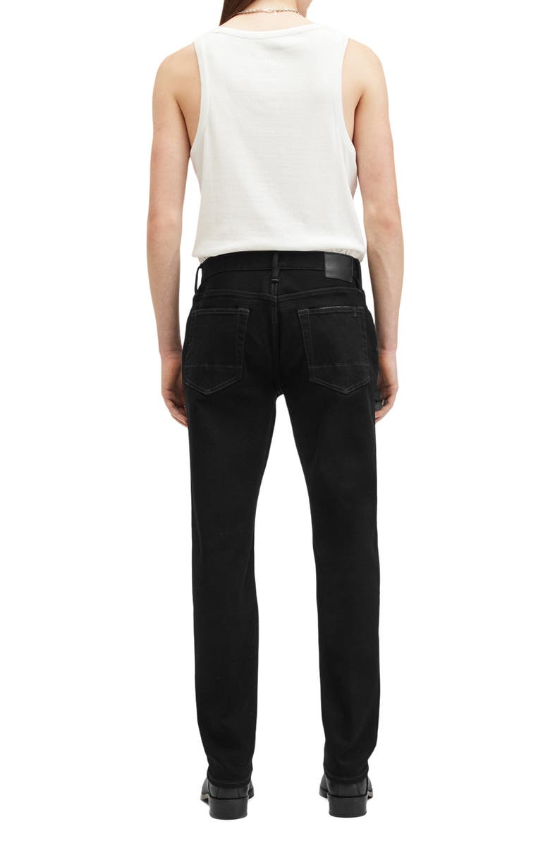 AllSaints Iggy Skinny Jeans, Alternate, color, Jet Black
