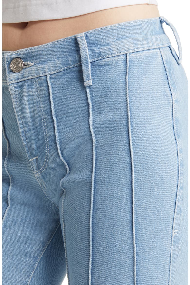 The Pintuck Low Rise Flare Jeans, Alternate, color, VANDERBILT