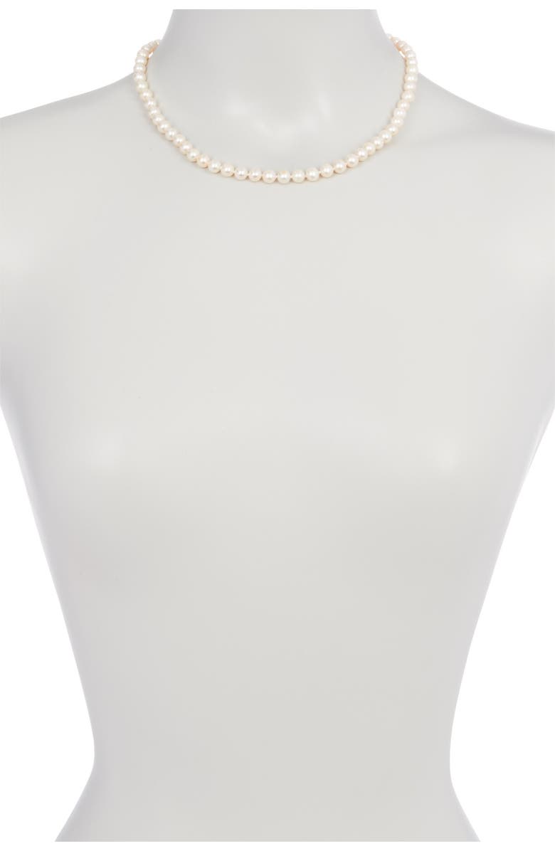 SPLENDID PEARLS 6mm Natural White Freshwater Pearl Necklace, Alternate, color, 