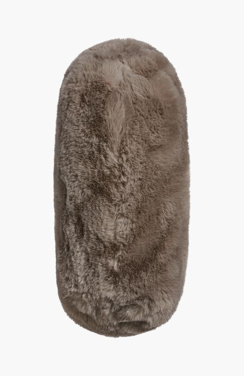 Donna Karan New York Lawrence Faux Fur Wristlet In Gray