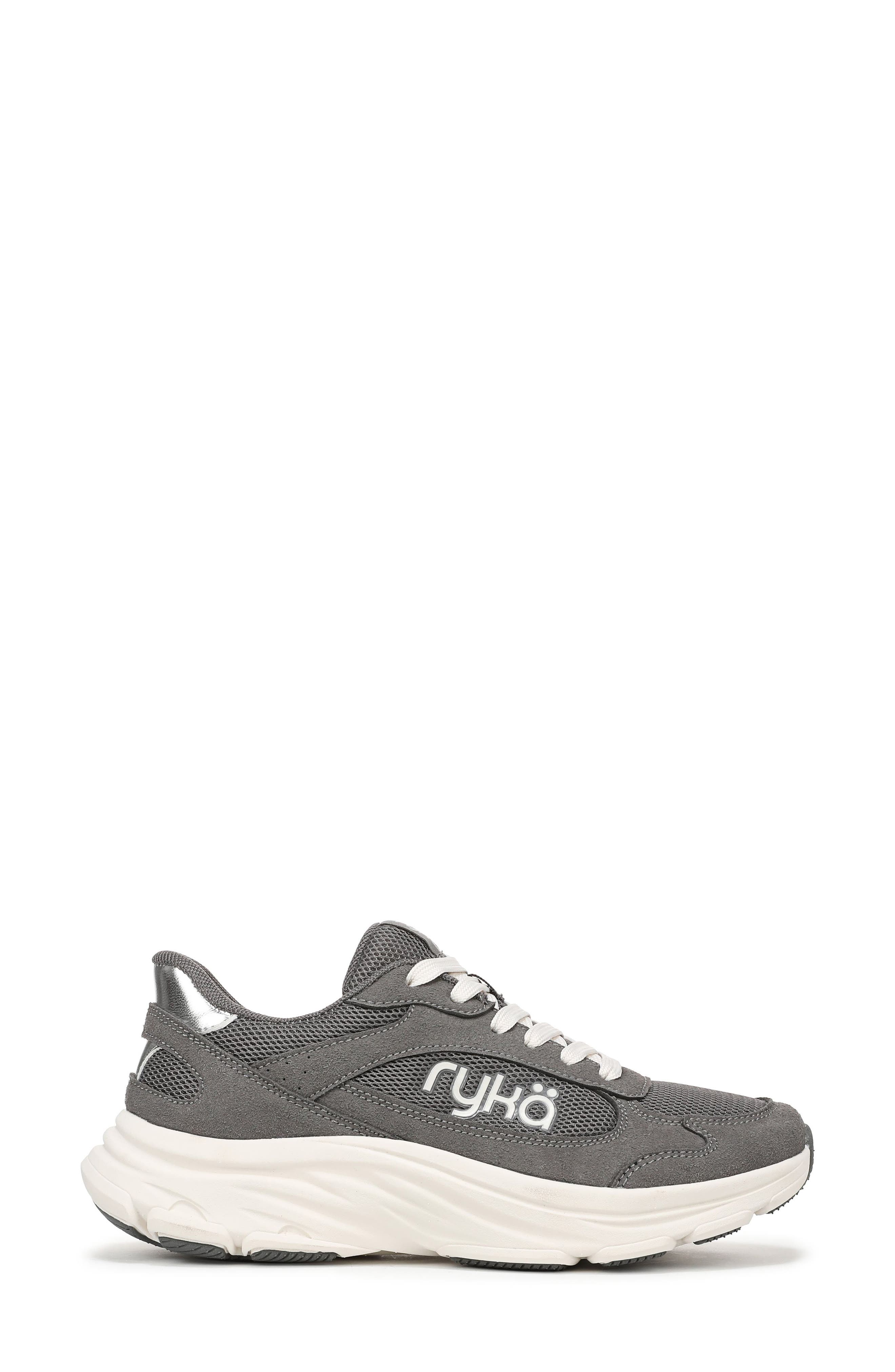 Devine Sneaker, Alternate, color, GRANITE GREY MESH/ FAUX SUEDE