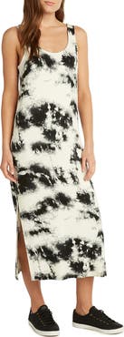 matty m. Tie Dye Sleeveless Midi Dress