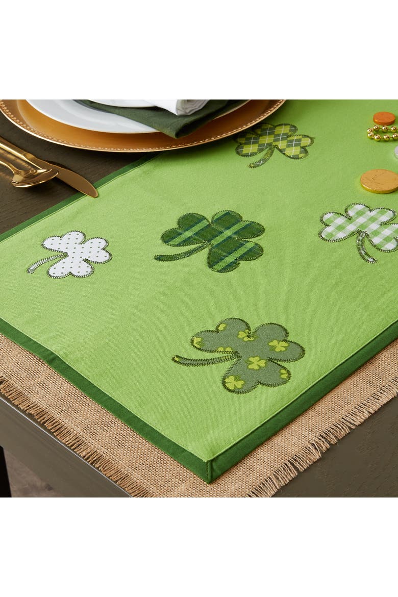 Lucky Day Shamrock Table Runner, Alternate, color, Lucky Day