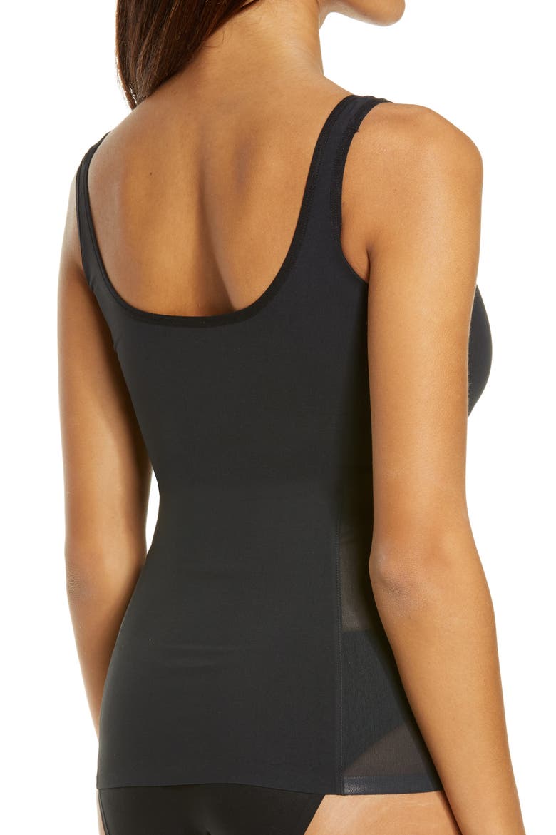 Shape Mesh Tank, Alternate, color, BLACK