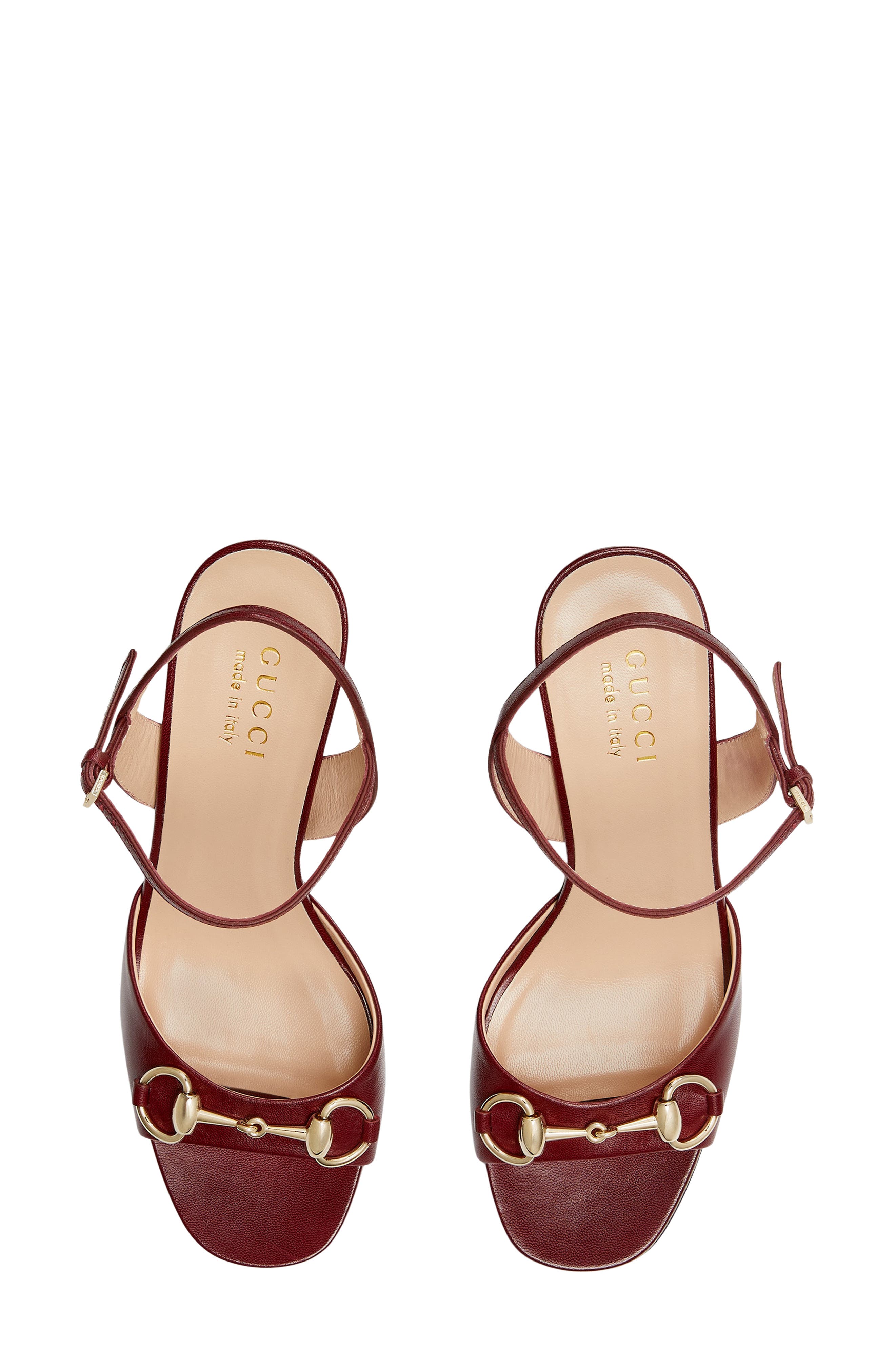 Gucci Lady Horsebit Sandal, Alternate, color, Lacquer
