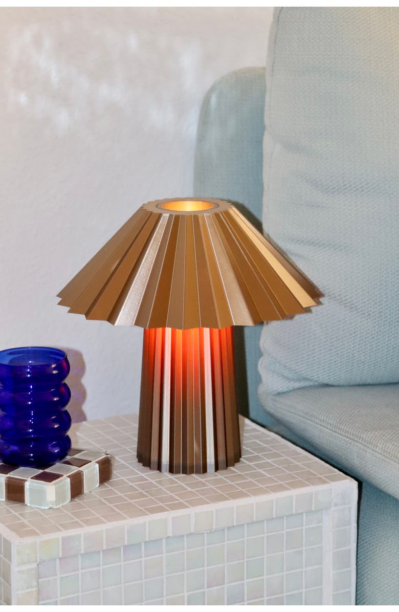 Sofiest Designs Umbrella Table Lamp, Alternate, color, Amber Brown