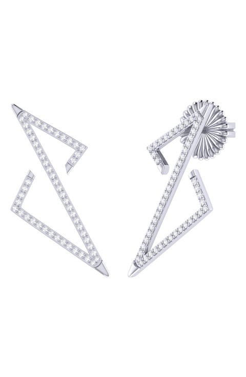 Home Electric Spark Diamond Stud Earrings - 0.28ct.