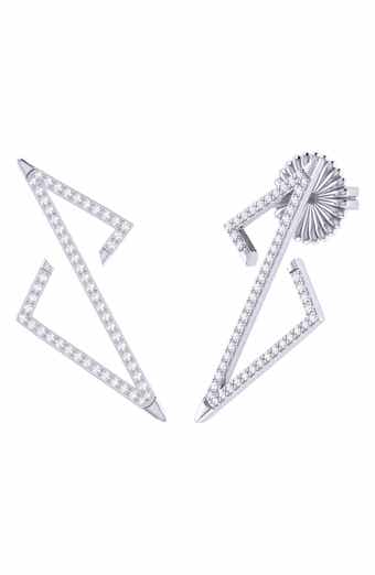 LuvMyJewelry Home Electric Spark Diamond Stud Earrings - 0.28ct.