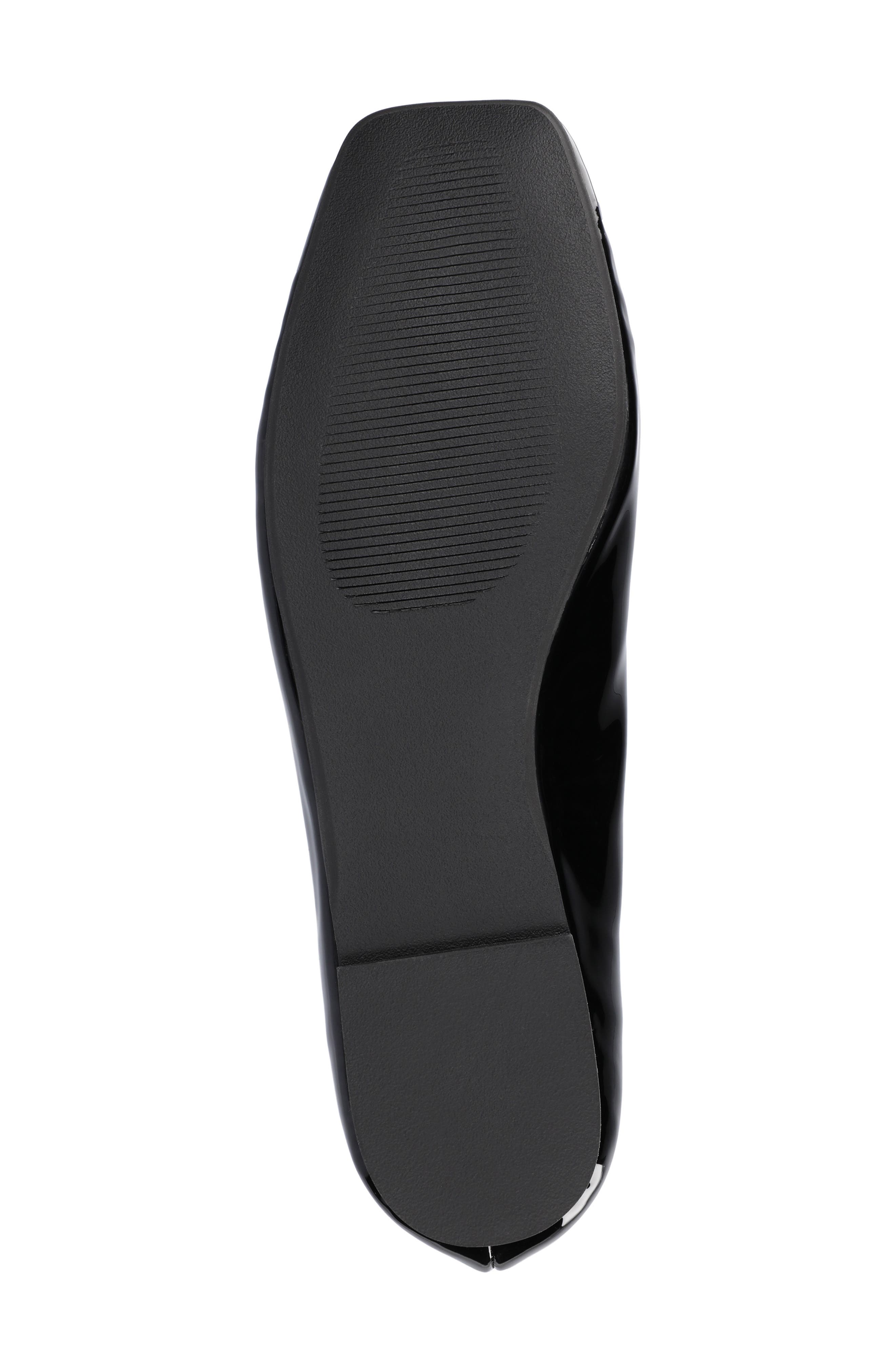 Zimia Square Buckle Flat, Alternate, color, PATENT/BLACK