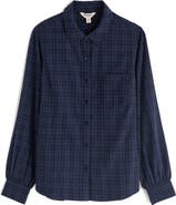 Seasalt Cornwall Isla Plaid Organic Cotton Blend Button-Up Shirt