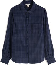 Seasalt Cornwall Isla Plaid Organic Cotton Blend Button-Up Shirt