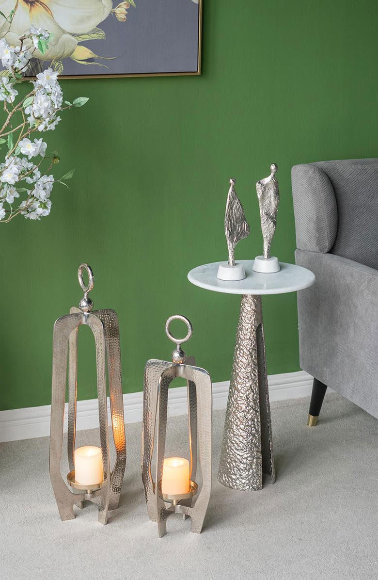 A & B Home Hammered Metal Lantern, Alternate, color, 