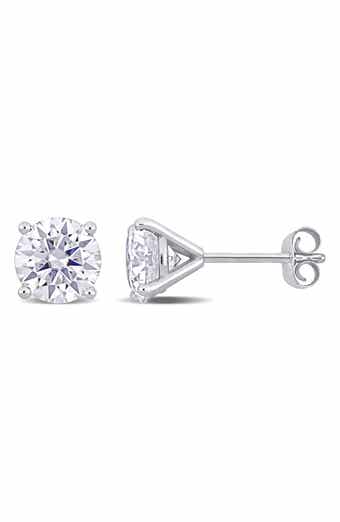 Lab Created Moissanite Stud Earrings