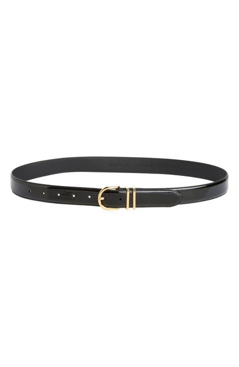 The Fancy Juni Patent Leather Belt