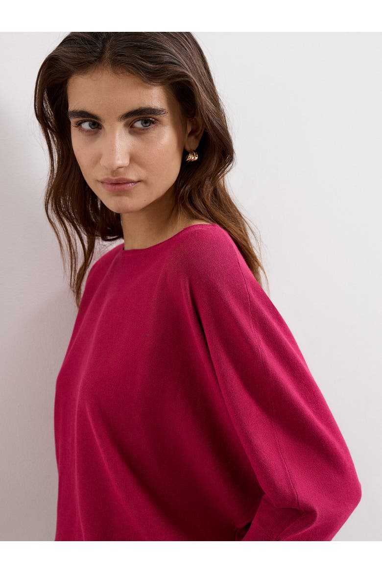 Cristine Draped Knit Jumper, Alternate, color, Burgundy