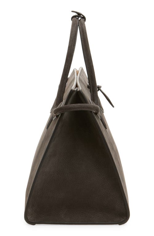 Alaïa Le Teckel Suede Tote In Gray