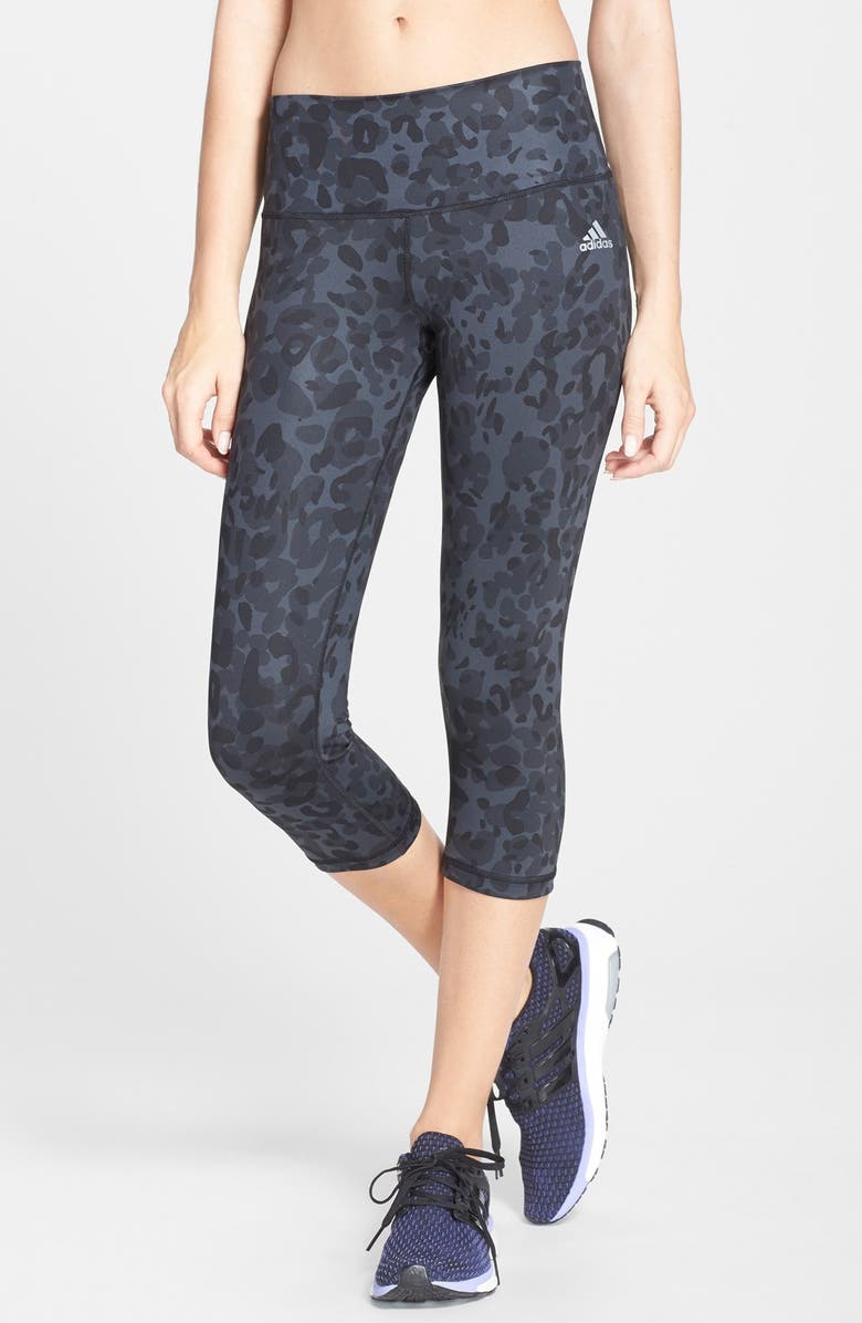adidas Animal Print Capris, Main, color, 