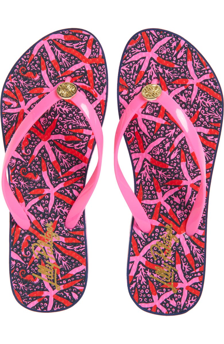 Lilly Pulitzer<sup>®</sup> Pool Flip Flop, Alternate, color,
