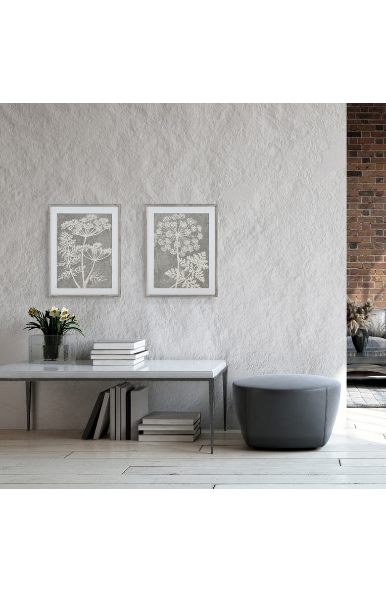 Napa Home & Garden Blooming Queen Anne's Lace Prints, Set Of 2, Alternate, color, Grey