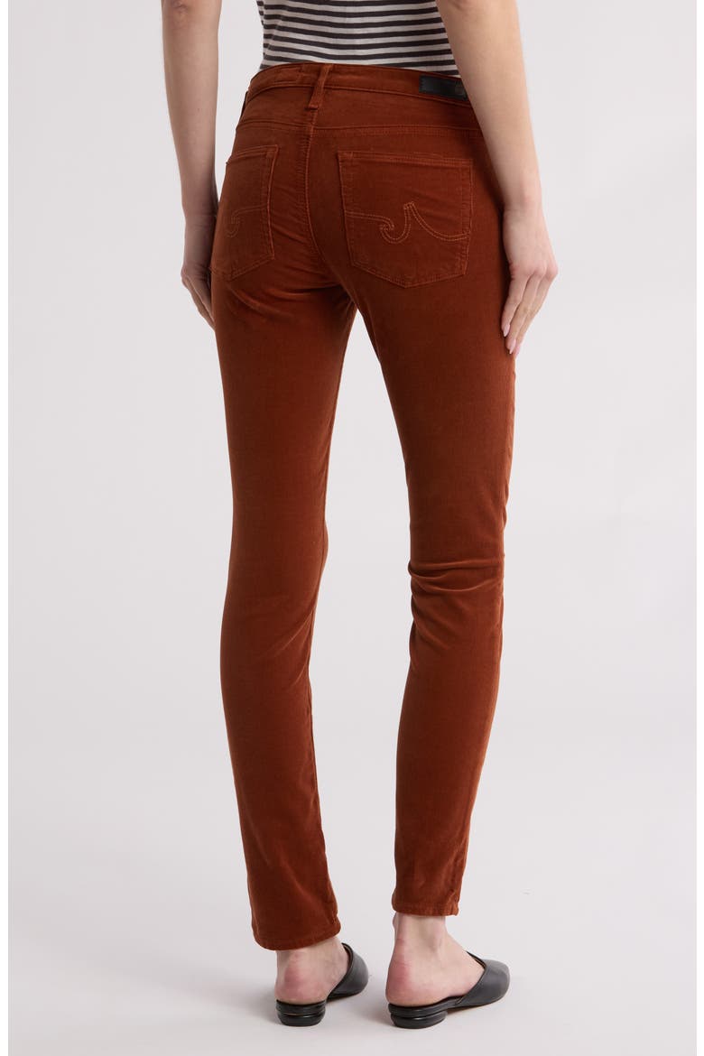 'Prima' Corduroy Skinny Pants, Alternate, color, FIRED COPPER