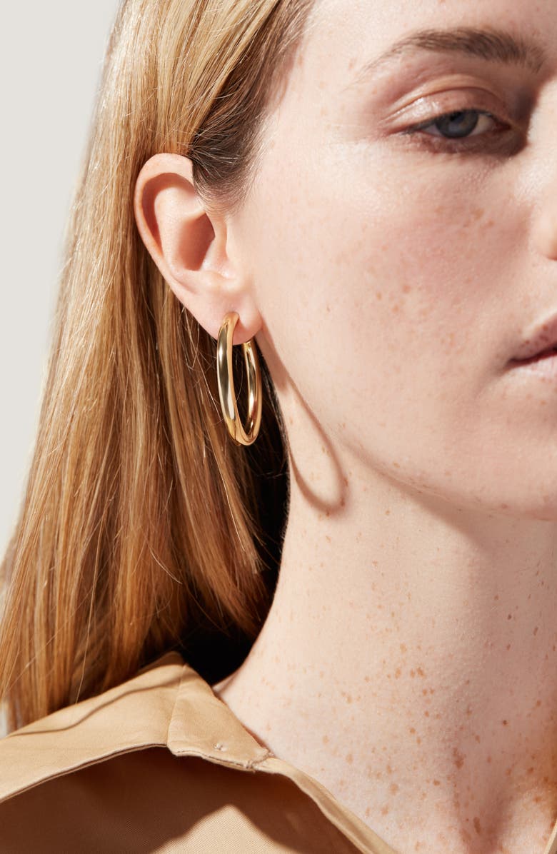 Ana Luisa Hoop Earrings - Tia Medium, Alternate, color, Gold