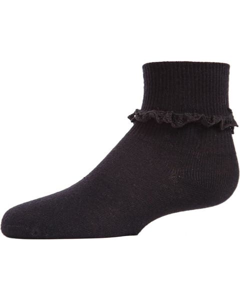 Eyelet-Ruffle-Trim Ankle Sock (Toddler, Little Kid & Big Kid)