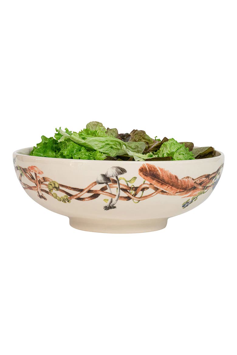 Forest Walk Serving Bowl, Alternate, color, CAF AU LAIT
