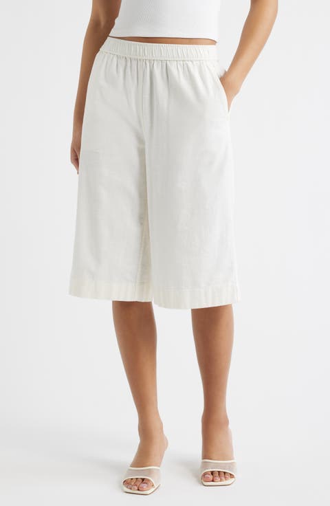 Linen Blend Culottes