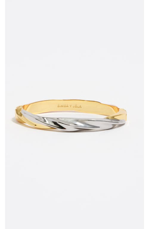 Bimba Y Lola Three-tone Irregular Bracelet In Gold