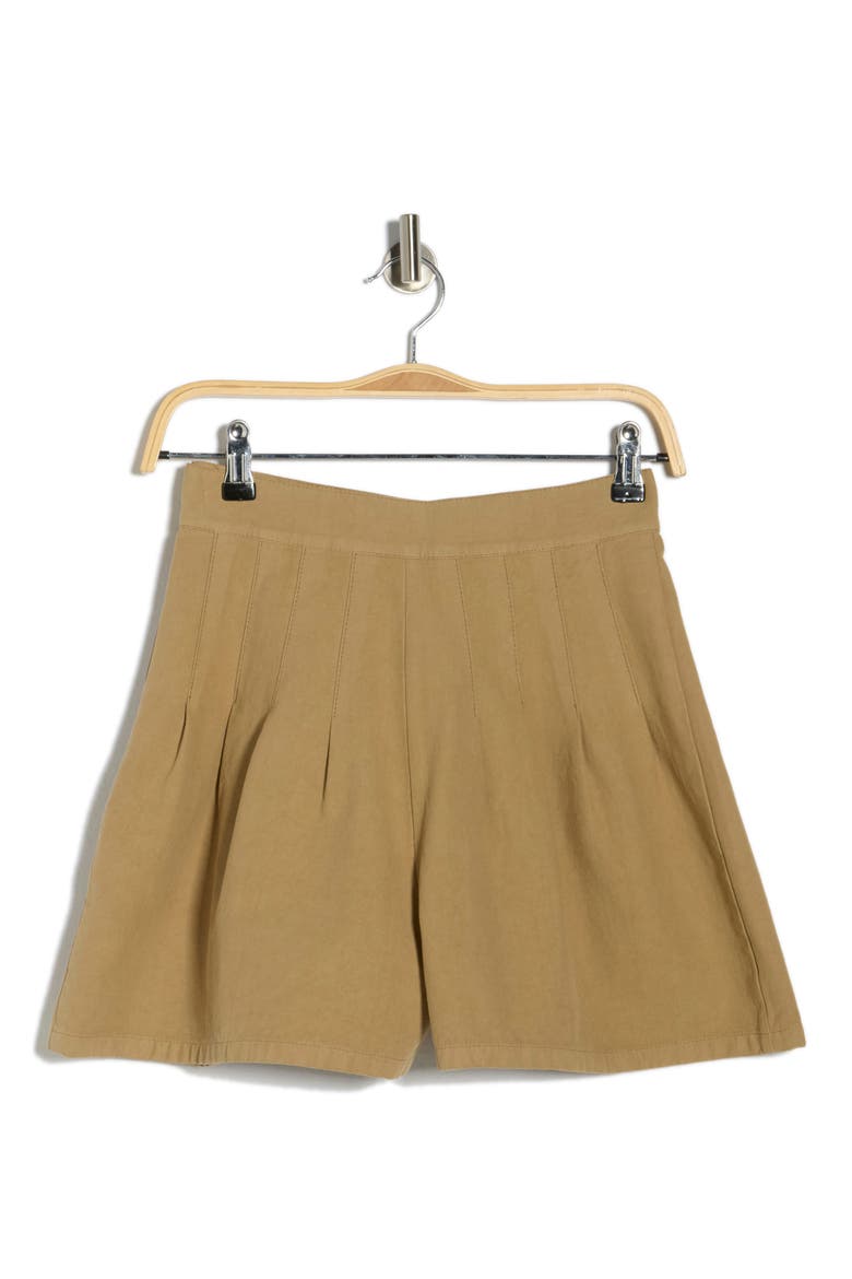 The Pleated Shorts, Alternate, color, BRUSH