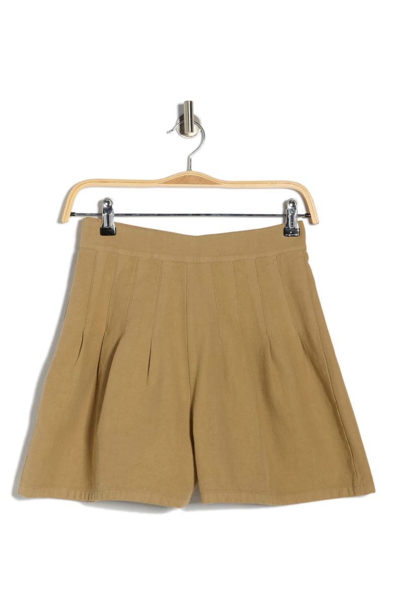 THE GREAT. The Pleated Shorts, Alternate, color, Brush