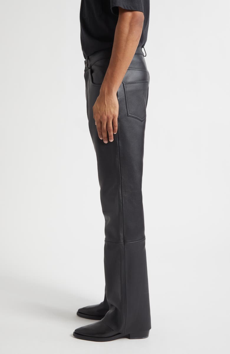 MIDNIGHT RODEO Mr Leather Flare Leg Pants, Alternate, color, Black