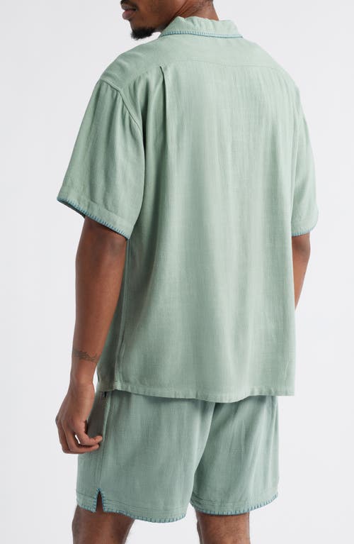 Standard Issue California Blanket Stitch Oversize Polo