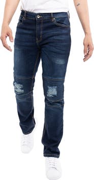 XRAY Stretch Moto Skinny Jeans - 30-32" Inseam