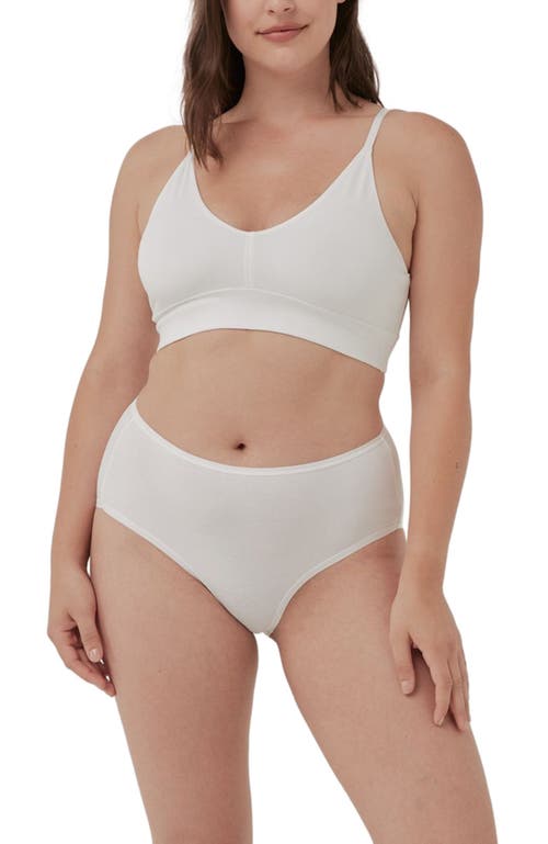 Pact Organic Cotton Everyday Classic T-Shirt Bra in White at Nordstrom, Size X-Small