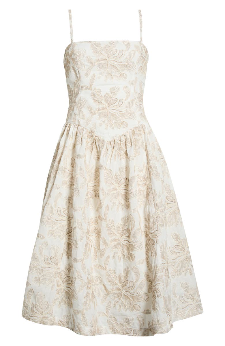 Steve Madden Stassi Fit & Flare Dress, Alternate, color, Bermuda Bay