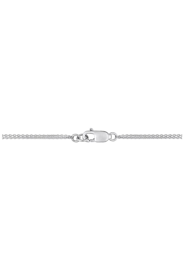 Diamond Open Heart Bracelet - 0.08ct., Alternate, color, WHITE GOLD