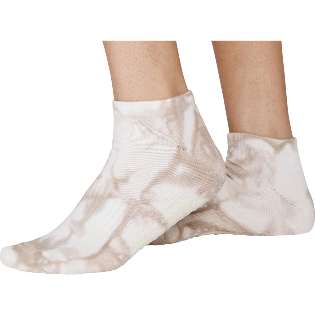 Souls. Tie Dye Ankle Grop Socks In Beige