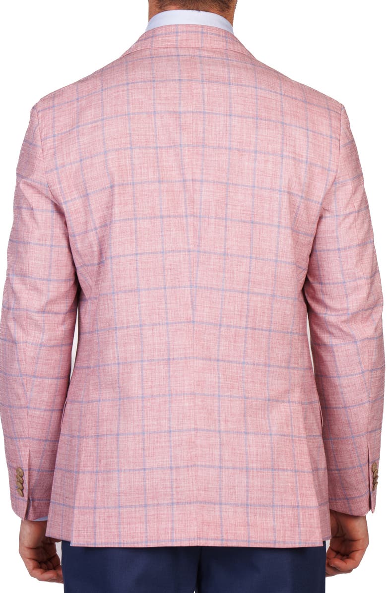 TailorByrd Textured Yarn Dyed Windowpane Sport Coat, Alternate, color, 