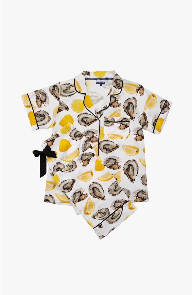 Katie Kime The World is Your Oyster Short Set, Alternate, color, Yellow