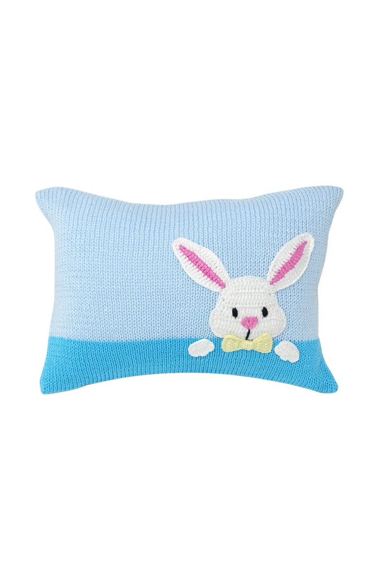 Melange Collection Bunny Peekaboo Mini Pillow - Blue, Main, color, Blue