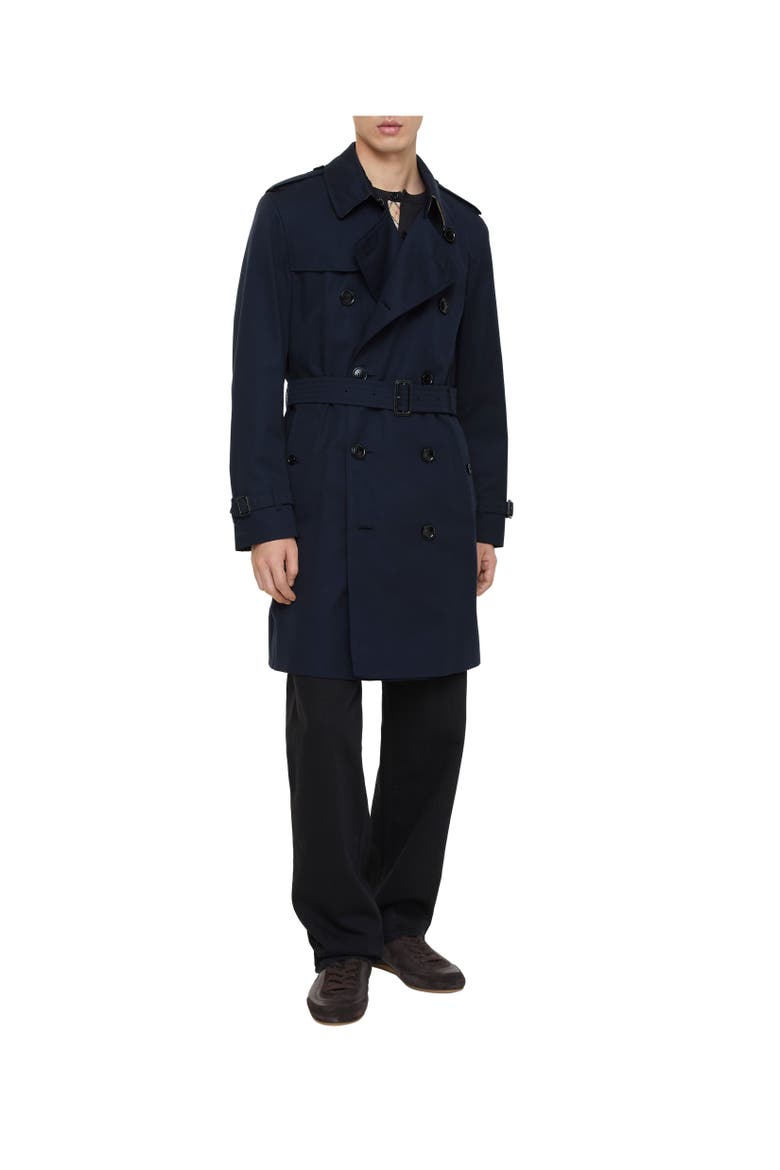 Mid-length Kensington Heritage Trench Coat, Alternate, color, Blue