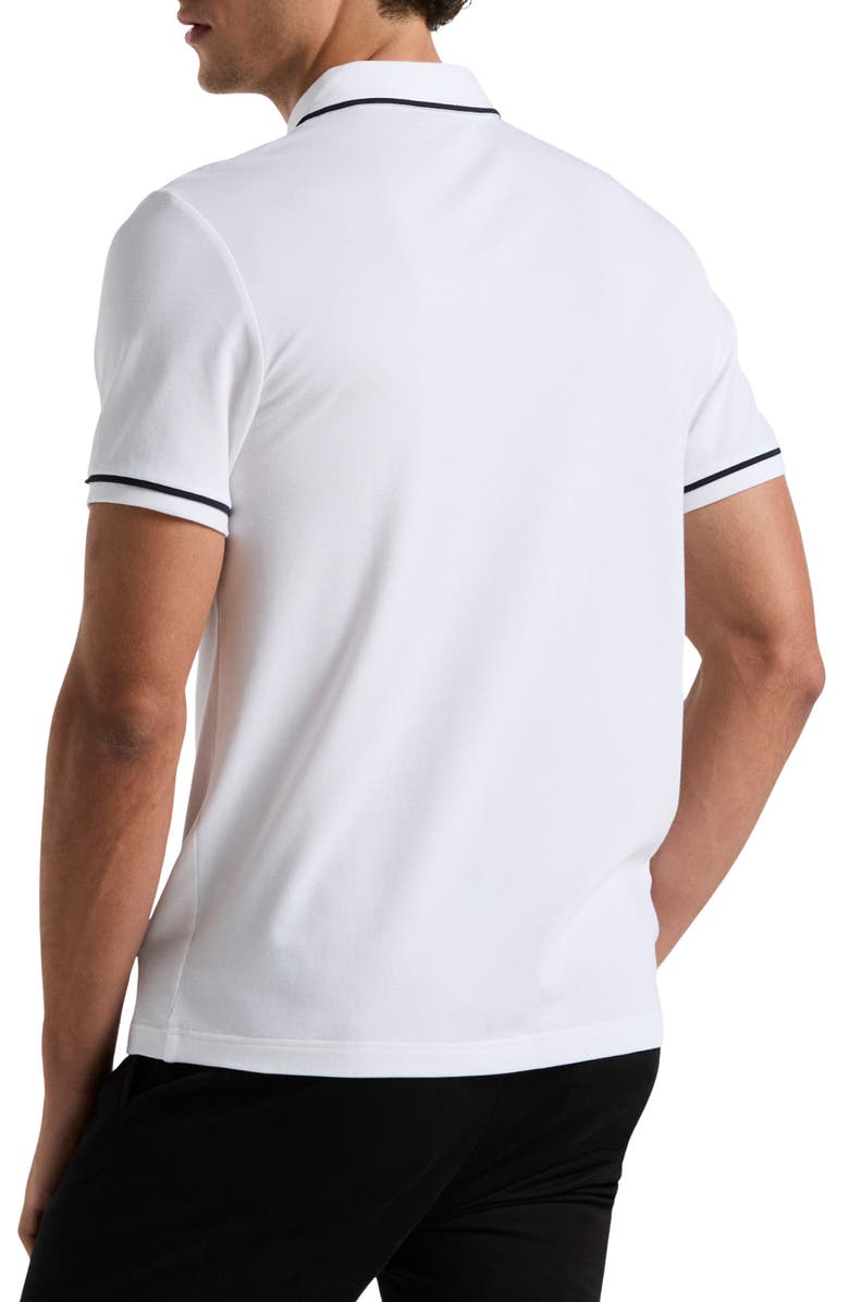 Original Penguin Earl Tipped Piqué Polo, Alternate, color, Bright White