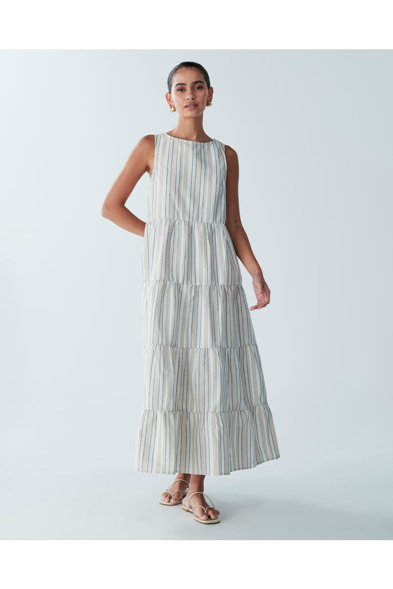 Byron Dress, Alternate, color, Neutral Stripe