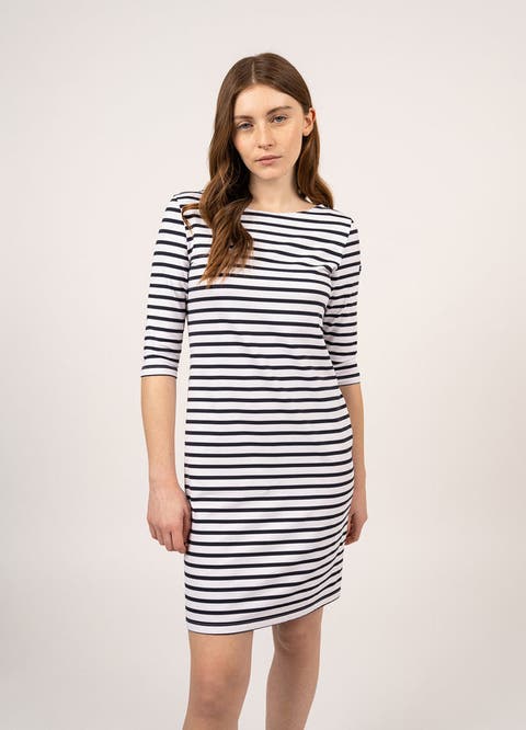 PROPRIANO - UV Fabric Striped Dress