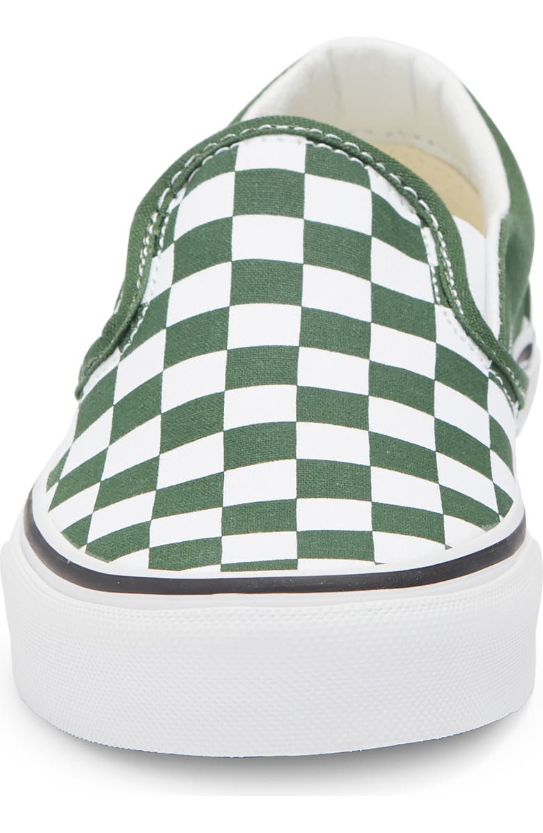 Vans Gender Inclusive Classic Slip-On Sneaker, Alternate, color, Checkerboard Emerald