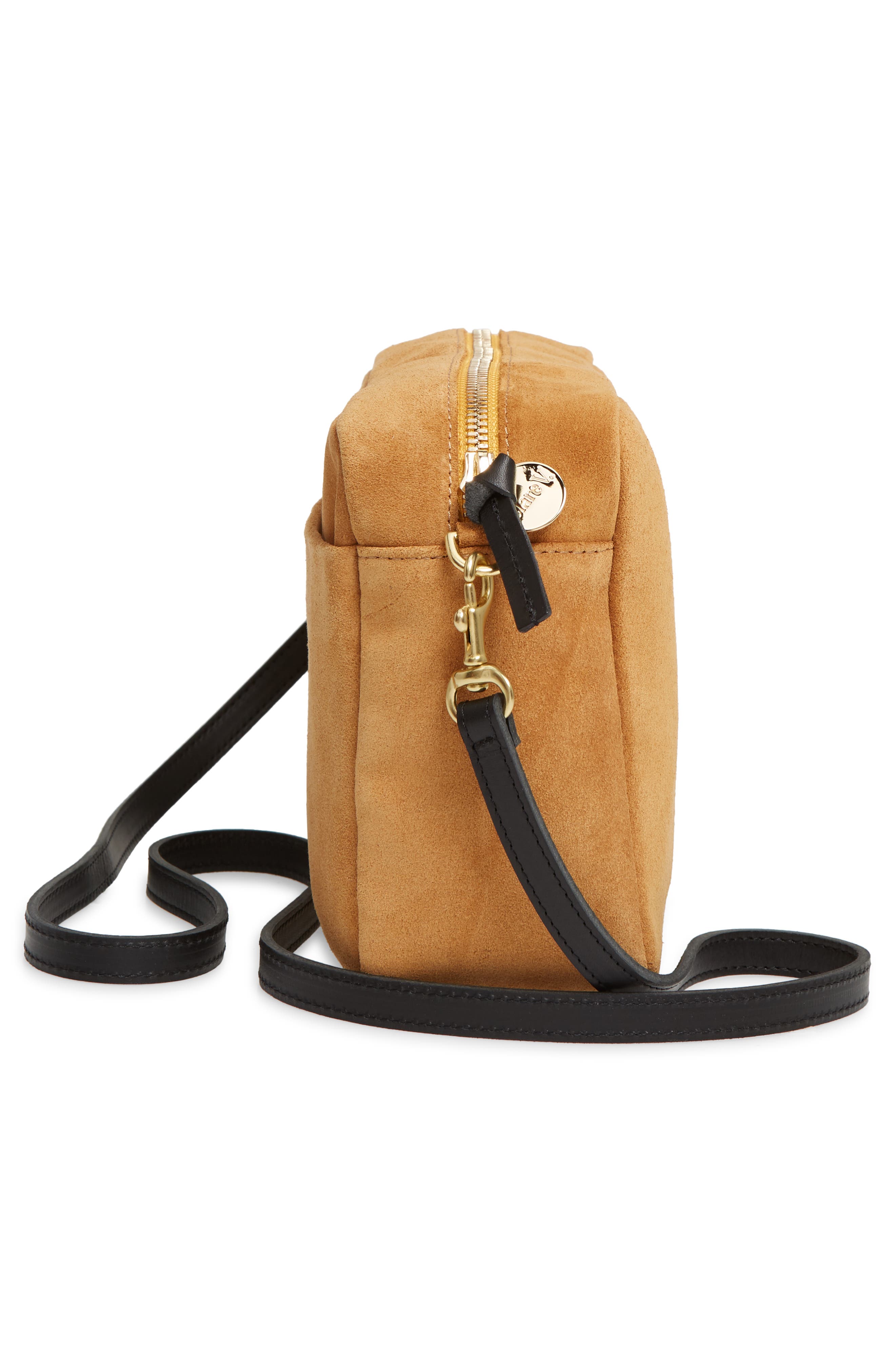 Clare V. Marisol Suede Crossbody Bag, Alternate, color, 